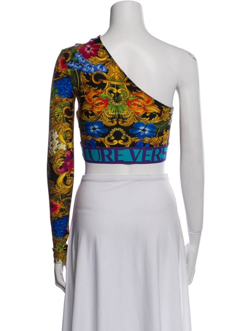 Versace Jeans Couture Nylon Printed Crop Top