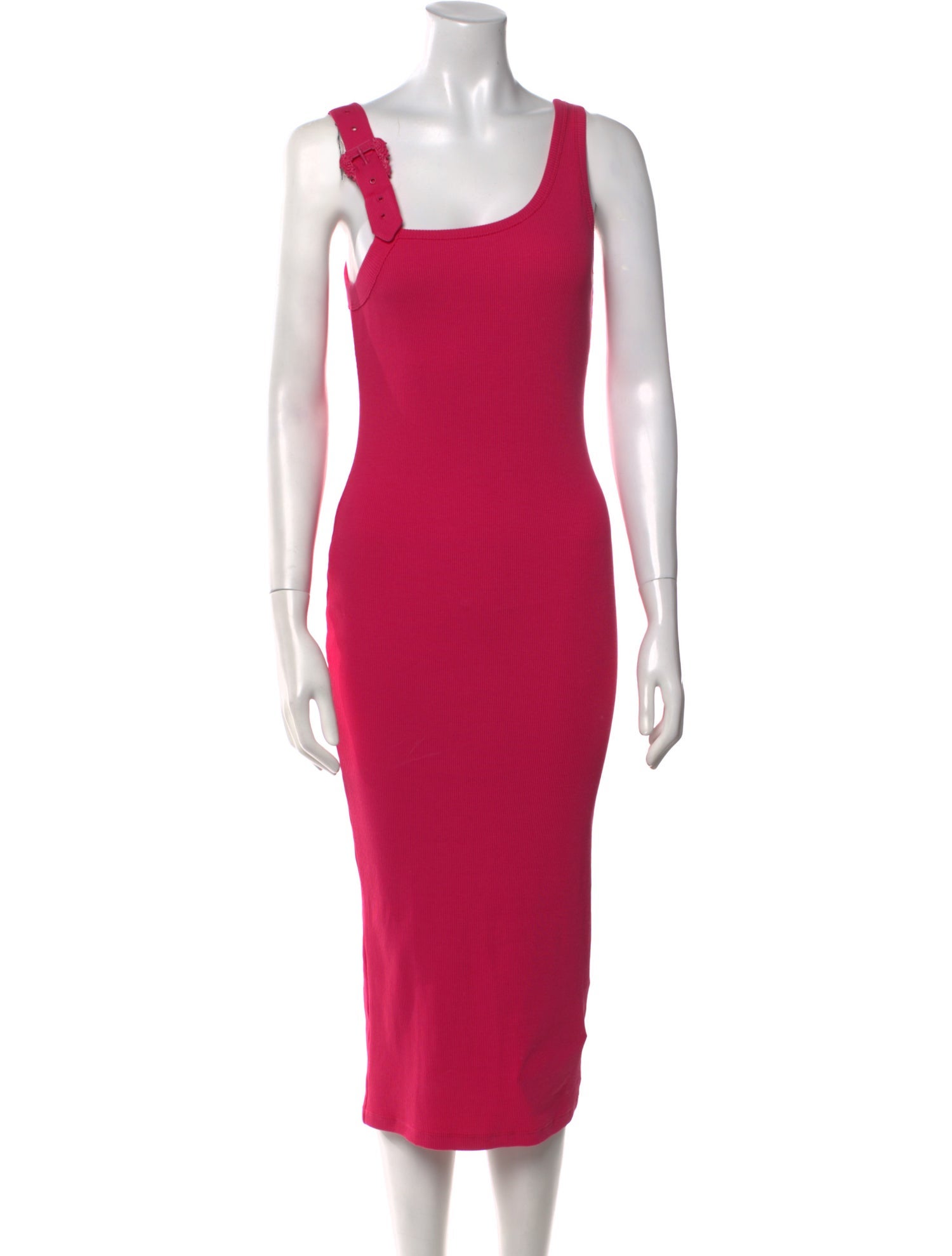Versace Jeans Couture Square Neckline Midi Length Dress