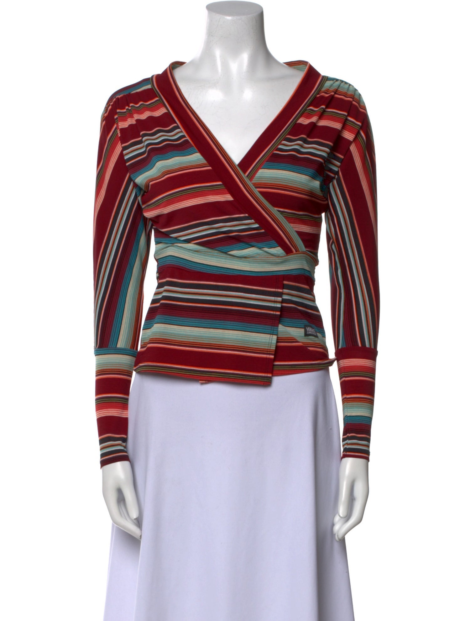 Versace Jeans Couture Wool Striped Top