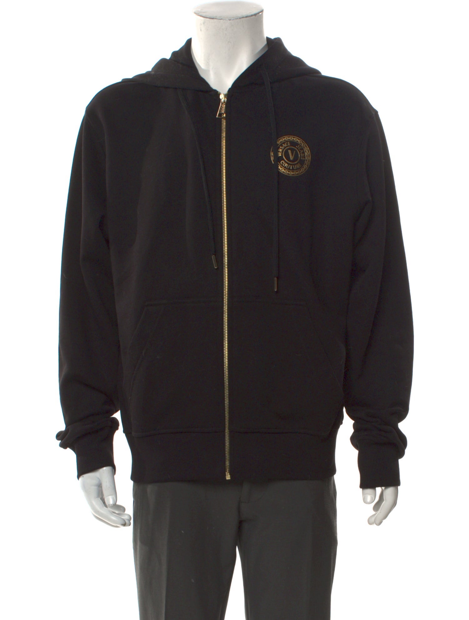 Versace Jeans Couture Graphic Print Crew Neck Hoodie