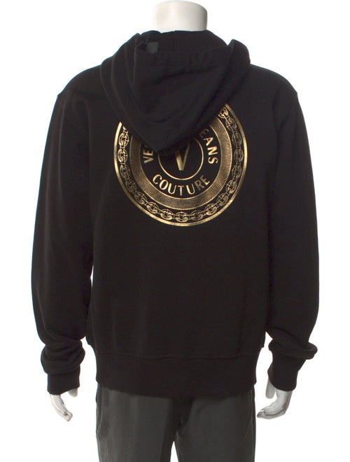 Versace Jeans Couture Graphic Print Crew Neck Hoodie