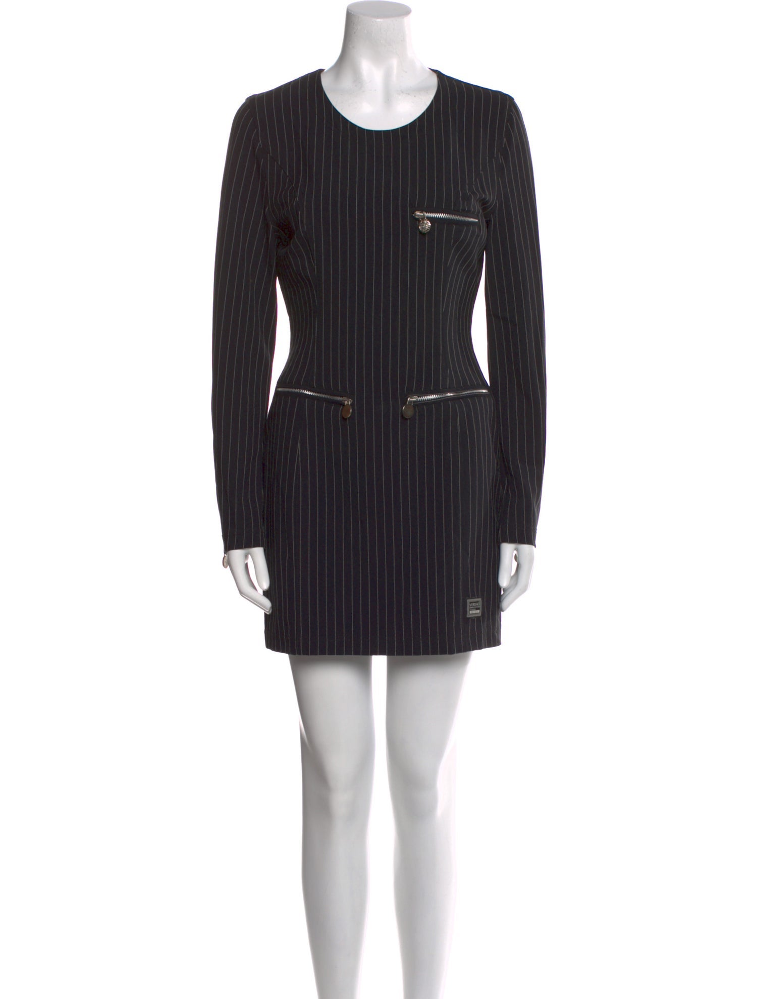 Versace Jeans Couture Striped Knee-Length Dress