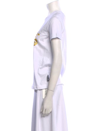 Versace Jeans Couture Graphic Print Crew Neck T-Shirt