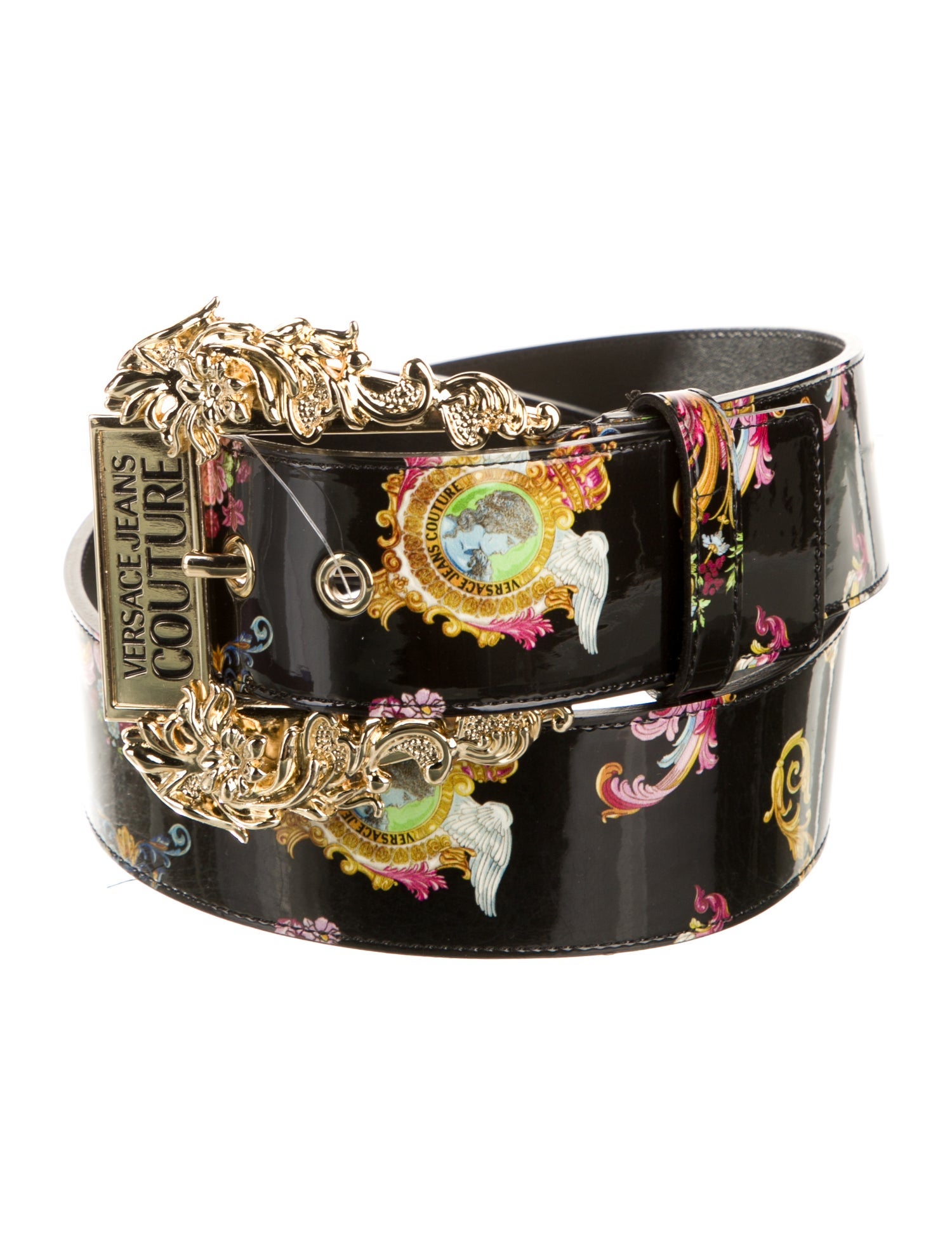 Versace Jeans Couture Patent Leather Belt