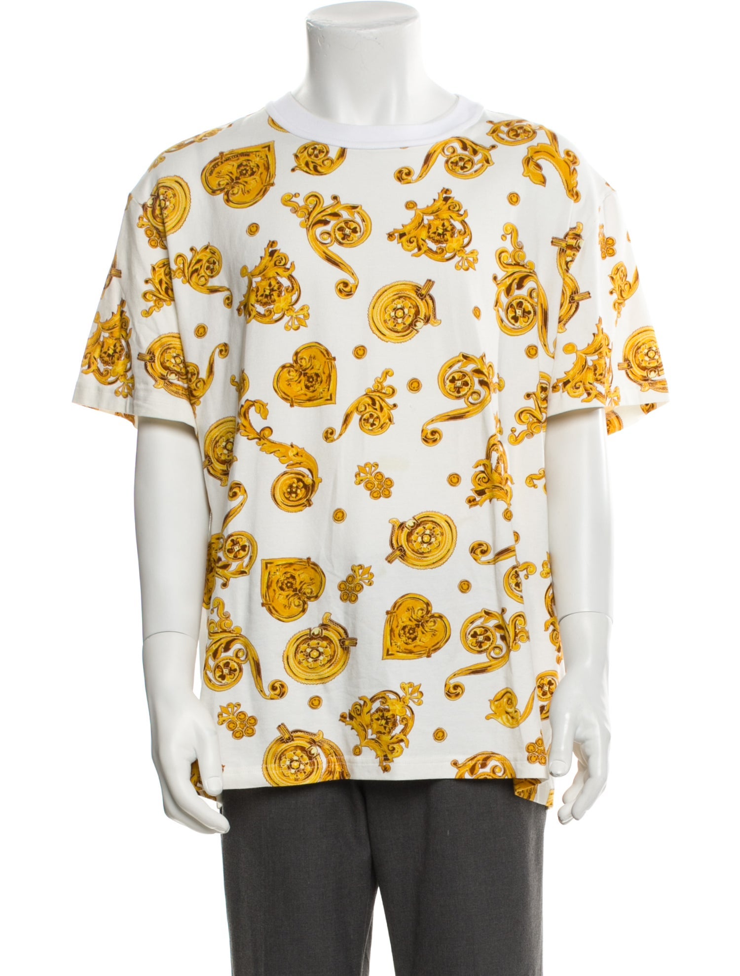 Versace Jeans Couture Printed Crew Neck T-Shirt