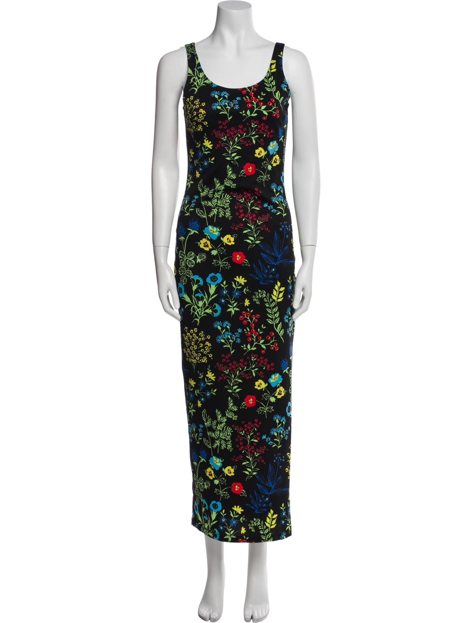 Versace Jeans Couture Floral Print Long Dress