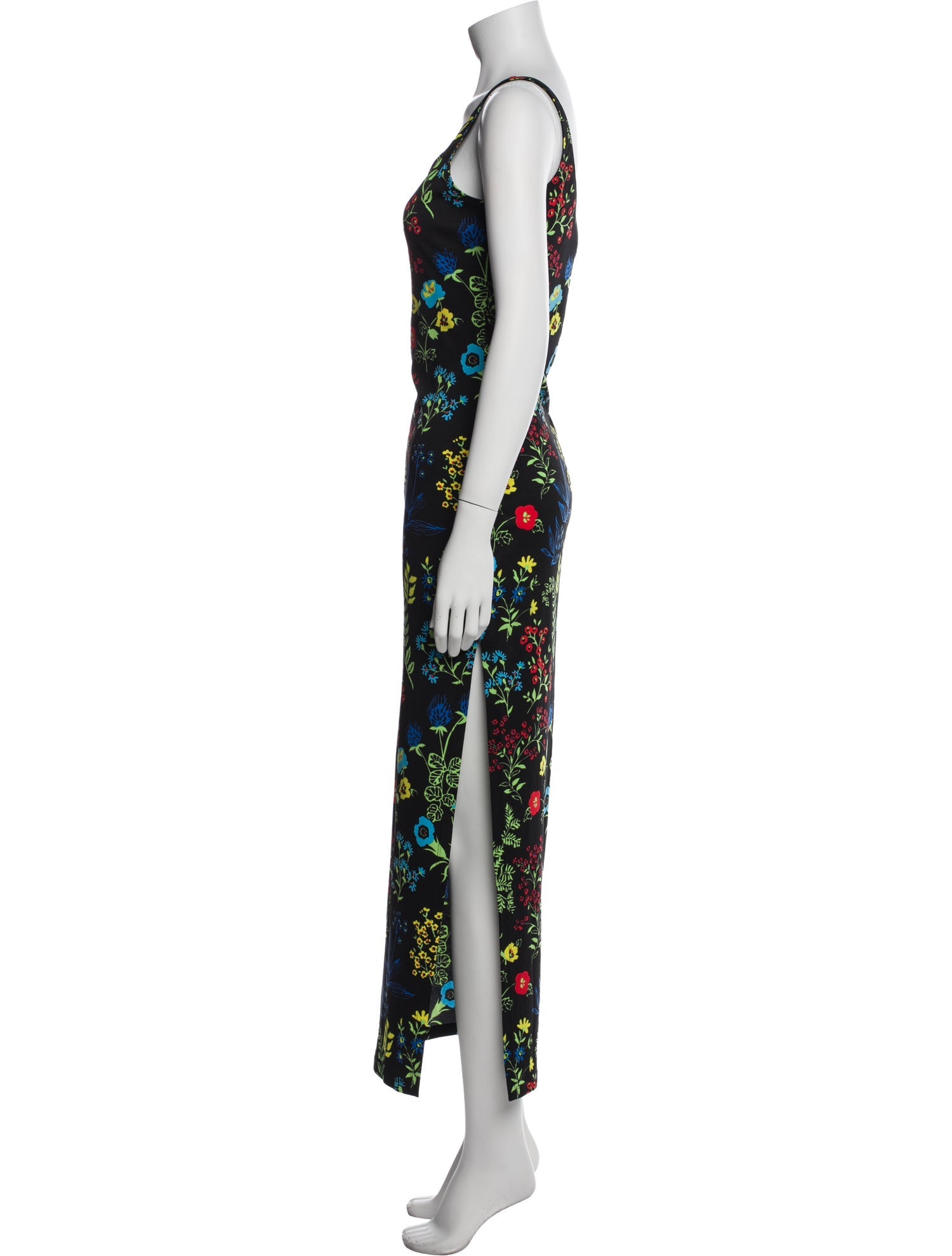 Versace Jeans Couture Floral Print Long Dress