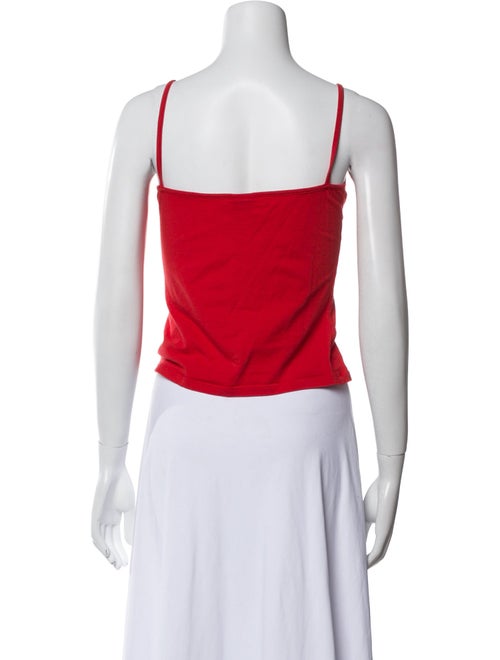 Versace Jeans Couture Graphic Print V-Neck Crop Top