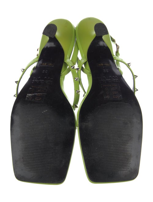 Versace Jeans Couture Leather Slingback Sandals