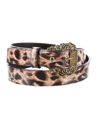 Versace Jeans Couture Skinny Patent Leather Belt