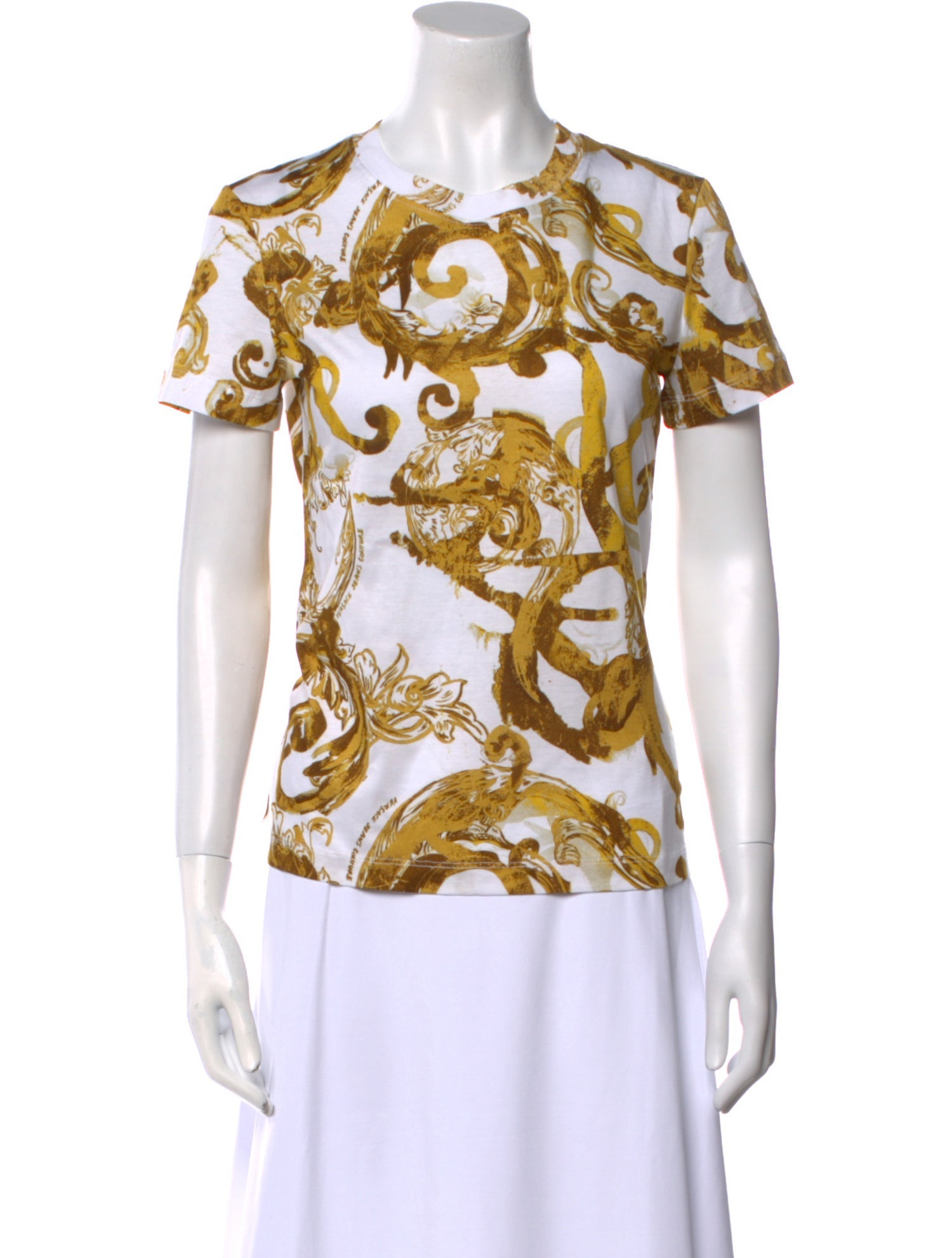 Versace Jeans Couture Printed Crew Neck T-Shirt