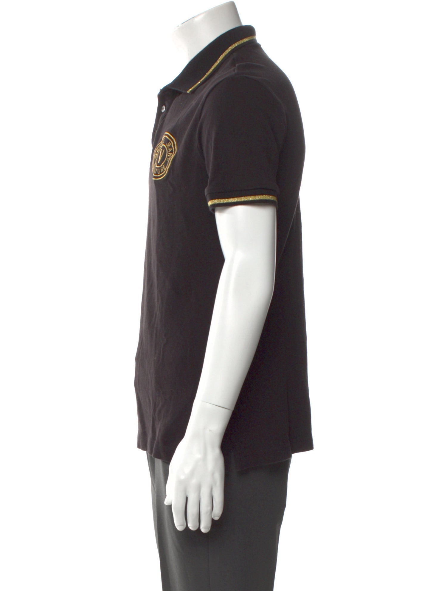 Versace Jeans Couture Graphic Print Collar Polo Shirt
