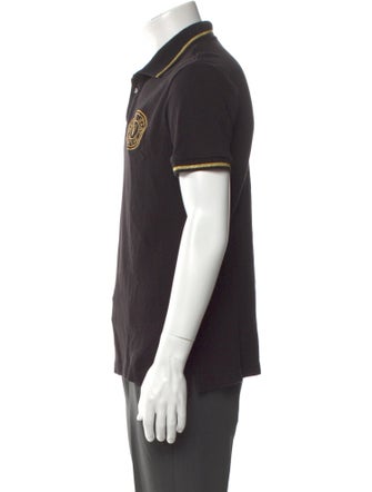 Versace Jeans Couture Graphic Print Collar Polo Shirt
