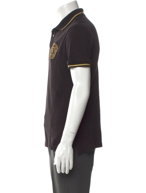 Versace Jeans Couture Graphic Print Collar Polo Shirt