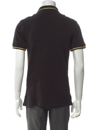 Versace Jeans Couture Graphic Print Collar Polo Shirt