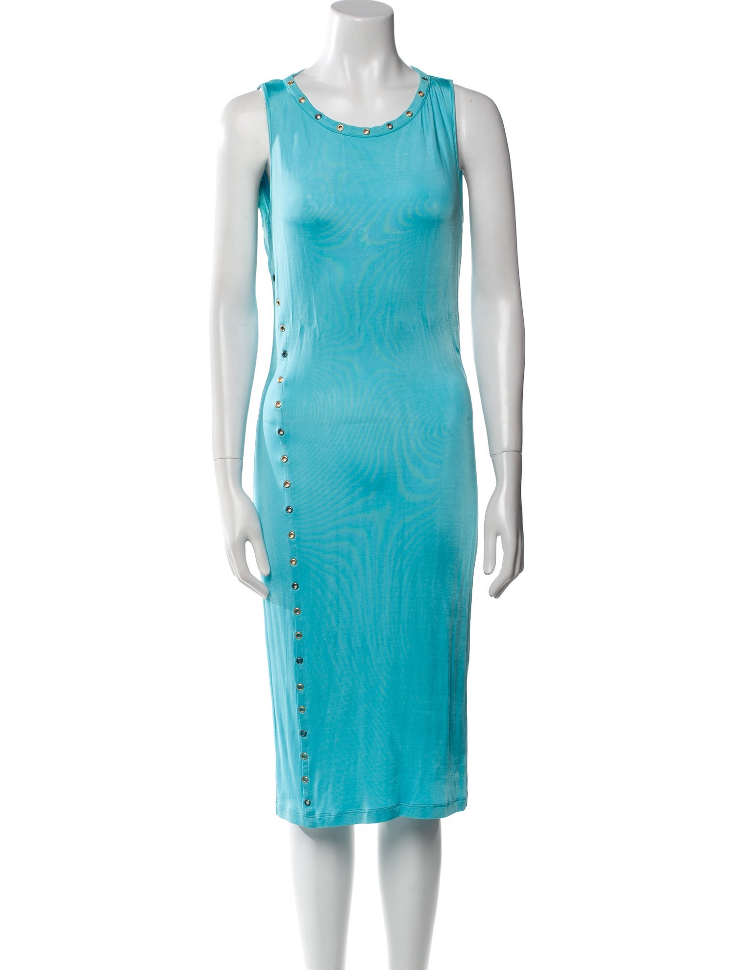 Versace Jeans Couture Scoop Neck Midi Length Dress