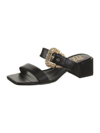 Versace Jeans Couture Leather Slides