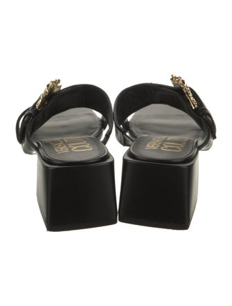 Versace Jeans Couture Leather Slides
