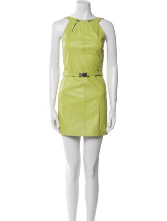 Versace Jeans Couture Leather Mini Dress