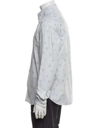 Versace Jeans Couture Printed Long Sleeve Dress Shirt