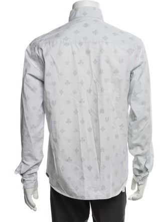 Versace Jeans Couture Printed Long Sleeve Dress Shirt