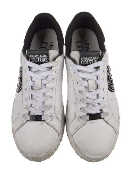 Versace Jeans Couture Leather Printed Sneakers