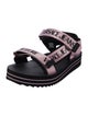 Versace Jeans Couture Rubber Graphic Print Sandals