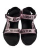 Versace Jeans Couture Rubber Graphic Print Sandals
