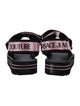 Versace Jeans Couture Rubber Graphic Print Sandals