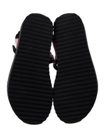 Versace Jeans Couture Rubber Graphic Print Sandals