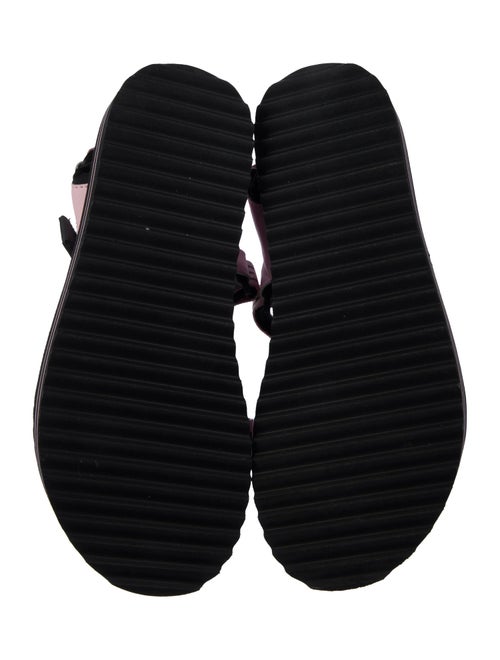 Versace Jeans Couture Rubber Graphic Print Sandals