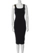Versace Jeans Couture Square Neckline Midi Length Dress
