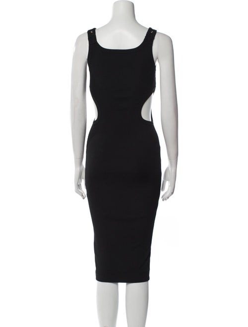 Versace Jeans Couture Square Neckline Midi Length Dress