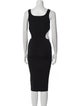 Versace Jeans Couture Square Neckline Midi Length Dress