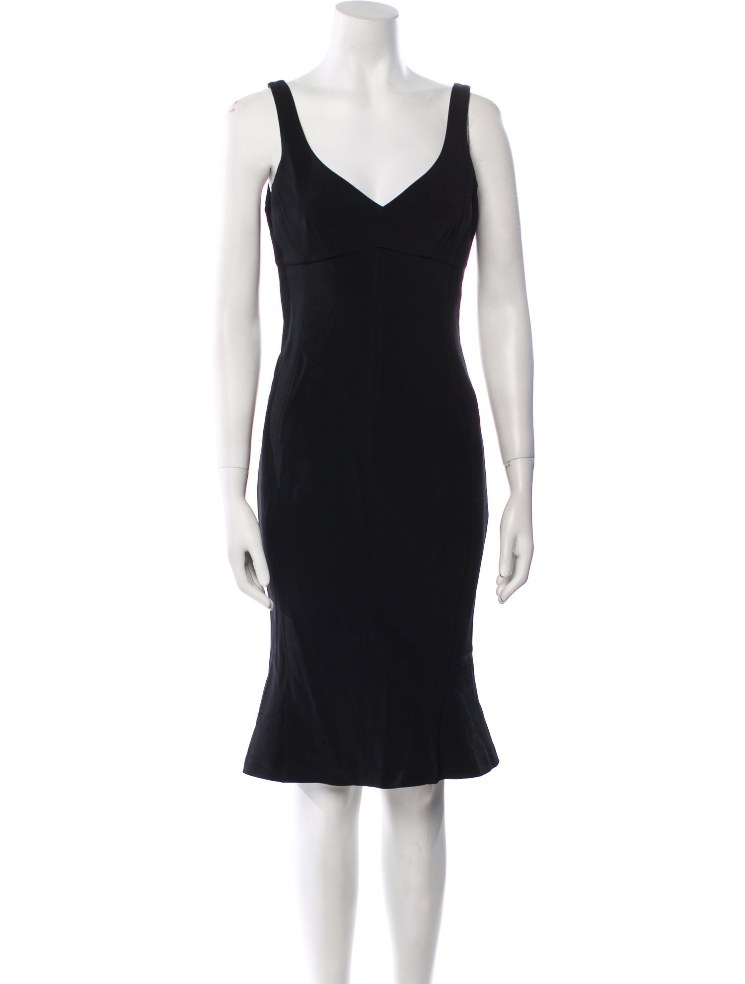 Versace Jeans Couture V-Neck Knee-Length Dress