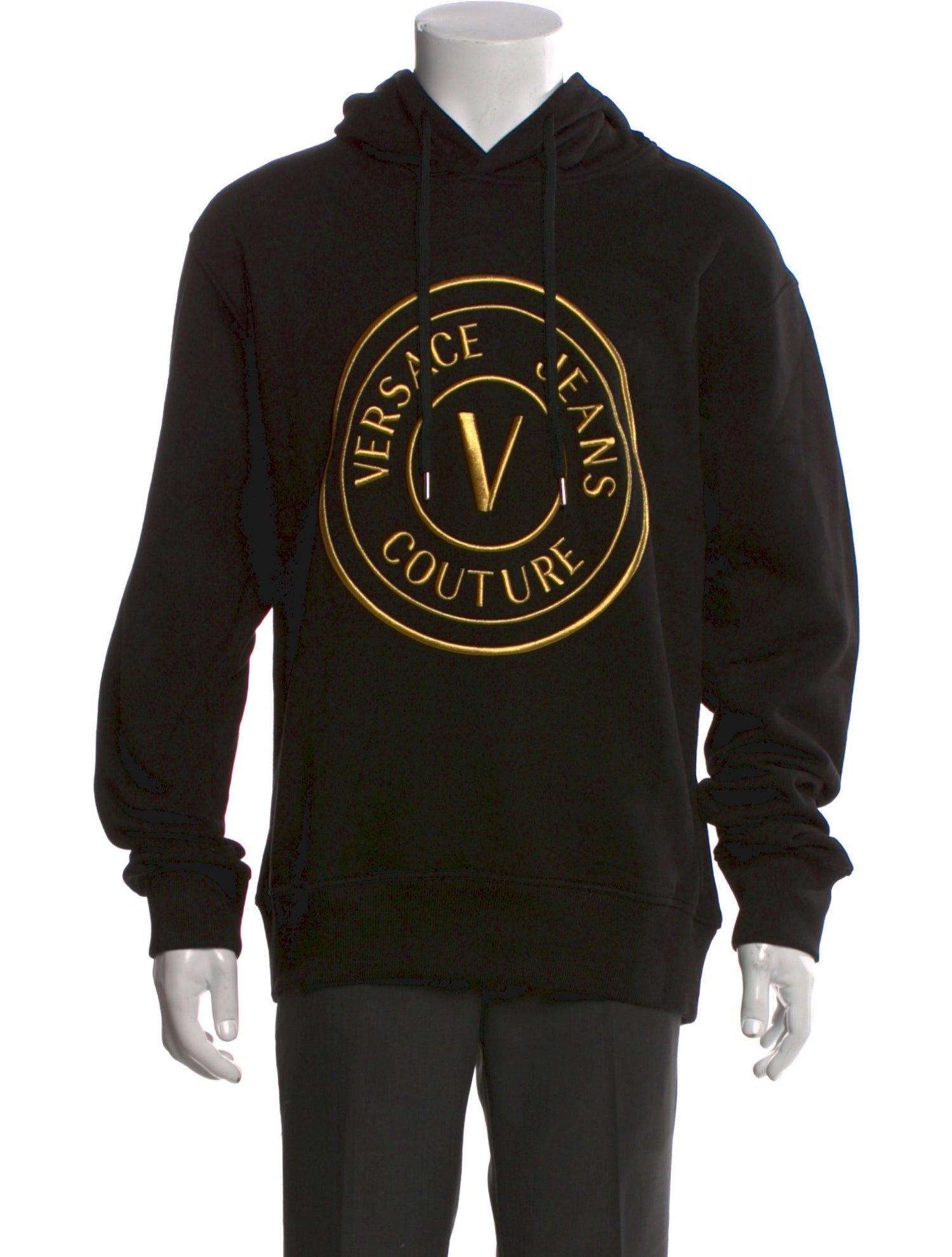 Versace Jeans Couture Graphic Print Crew Neck Hoodie