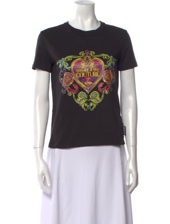 Versace Jeans Couture Graphic Print Crew Neck T-Shirt