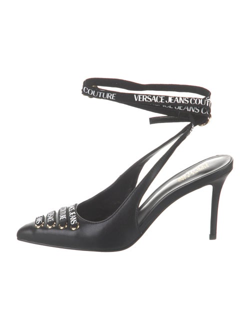 Versace Jeans Couture Leather Slingback Pumps