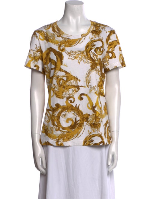 Versace Jeans Couture Printed Scoop Neck T-Shirt