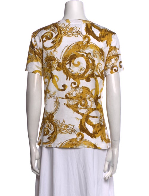 Versace Jeans Couture Printed Scoop Neck T-Shirt