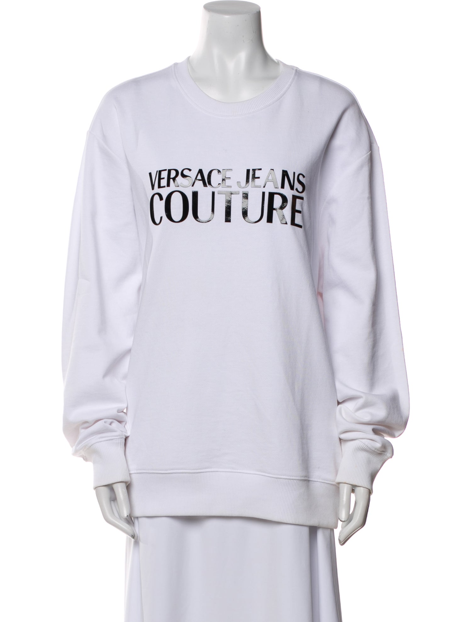 Versace Jeans Couture Graphic Print Crew Neck Sweatshirt