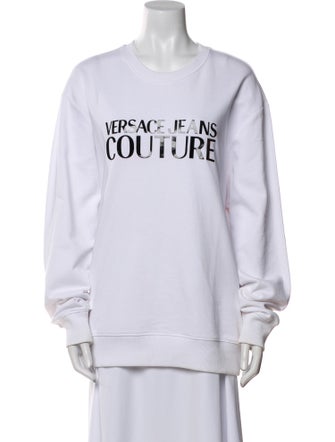 Versace Jeans Couture Graphic Print Crew Neck Sweatshirt