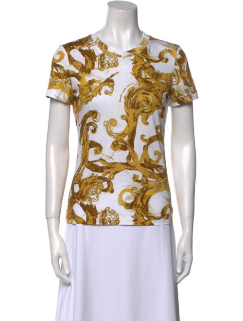 Versace Jeans Couture Printed V-Neck T-Shirt