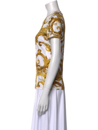 Versace Jeans Couture Printed V-Neck T-Shirt