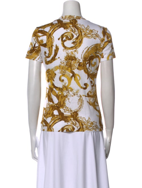 Versace Jeans Couture Printed V-Neck T-Shirt