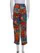 Versace Jeans Couture Floral Print Skinny Leg Pants
