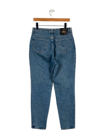 Versace Jeans Couture High-Rise Straight Leg Jeans