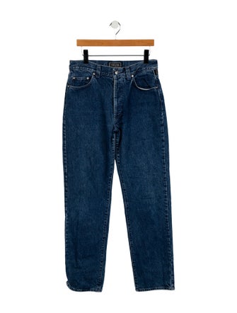 Versace Jeans Couture High-Rise Straight Leg Jeans