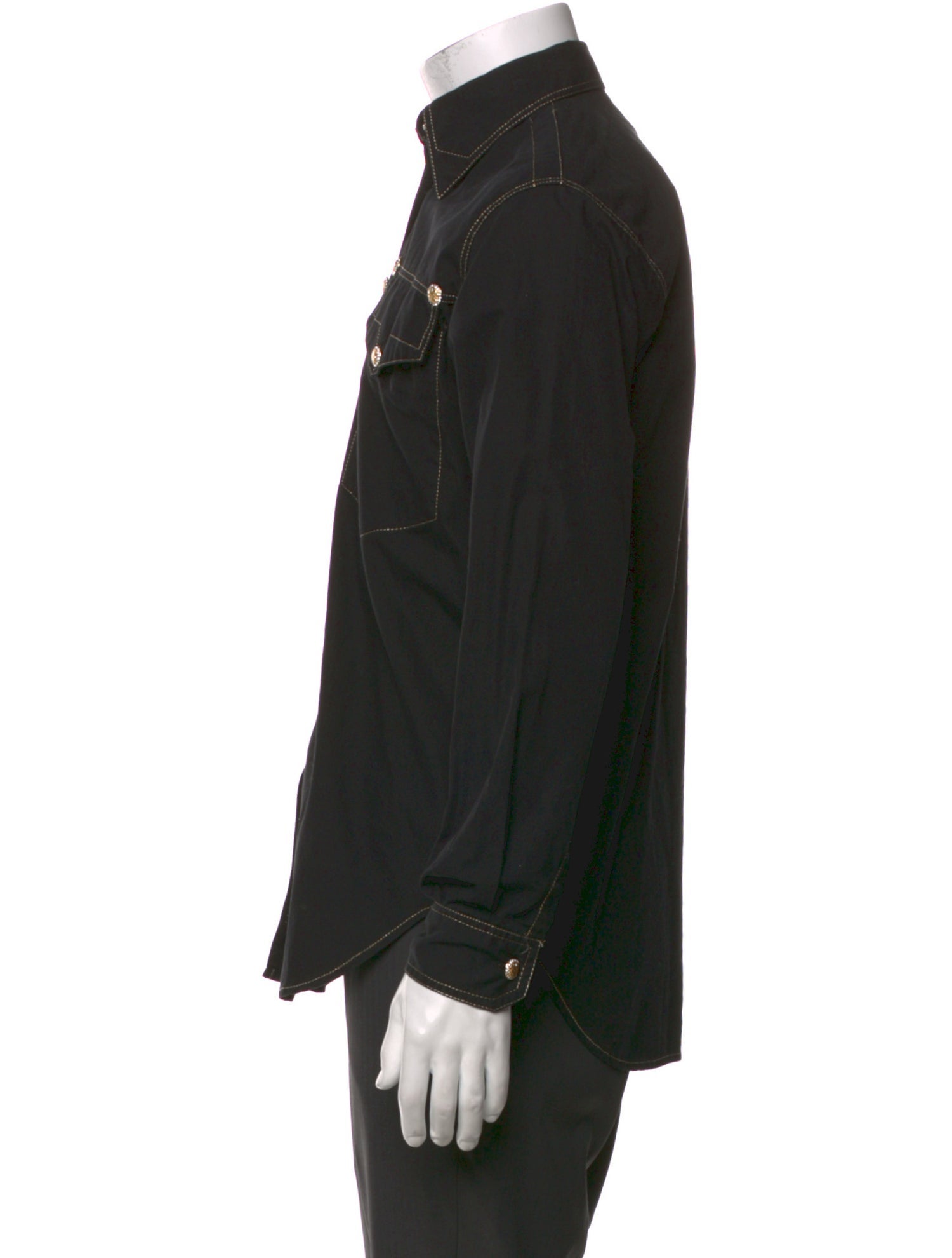 Versace Jeans Couture Vintage Long Sleeve Denim Shirt