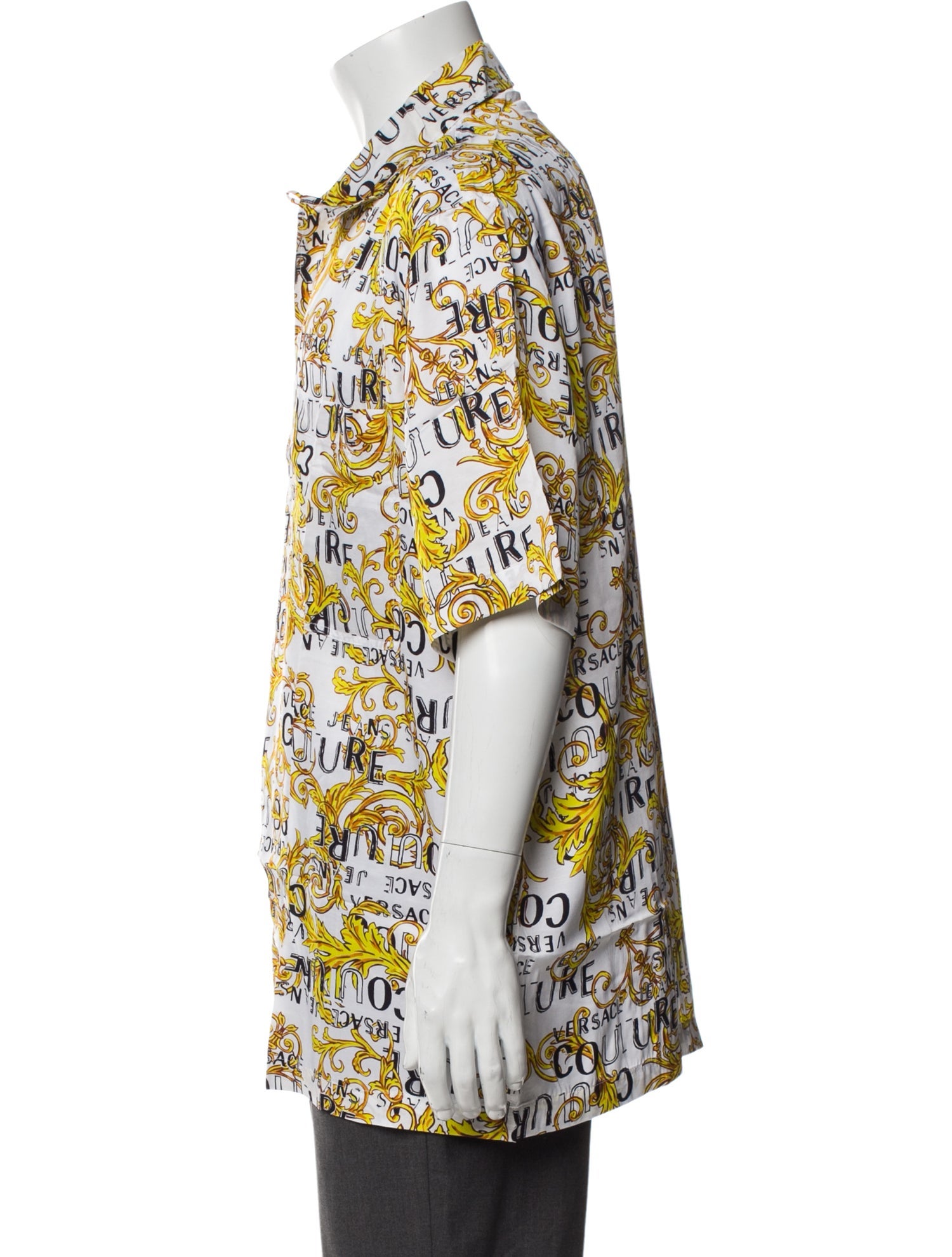 Versace Jeans Couture Floral Print Short Sleeve Shirt